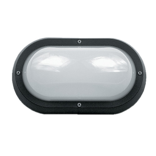 Black E27 IK10 Plain Bulkead Light