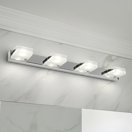 Modern Chic Contemporary 4 Light LED Vanity