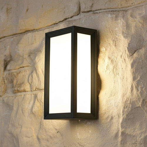 Charcoal Wall Light Marine Grade Modern Chic Vertical 40W IP54 285mm