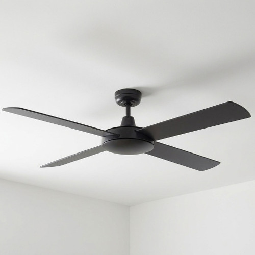 Bombieri 132cm 52-inch Black AC Ceiling Fan 3 Speed