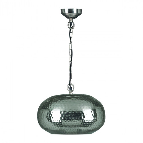 Retro Design B22 Pendant Light In Silver Made In India