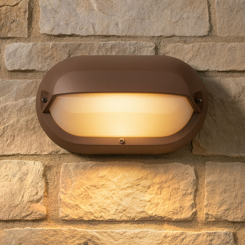 Copper Eyelid Ovoid Marine Grade Bunker Light 3000k