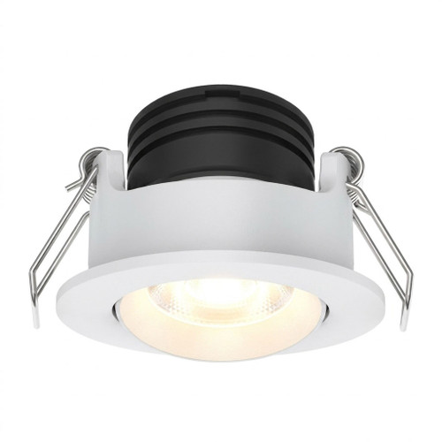 Mini Dimmable/Tiltable Tri-colour Temperature LED Down Light In White 3W IP40