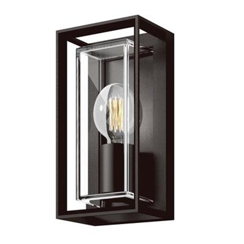 Modern Wall Light With Black Frame E27 IP65 25W