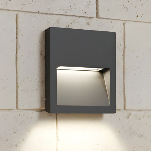 Grey Modern LED Step Light 30 Degree Beam 4W 12V 3000K IP65