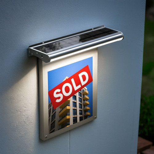 Solar Sign and Billboard Light 30cm 500lm 5W IP65 Commercial Grade