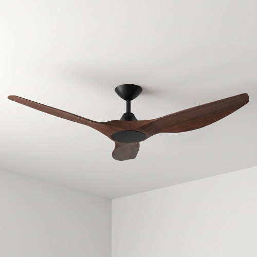152cm 60-inch Black-Walnut DC Ceiling Fan Remote Control 3 Blade 35W