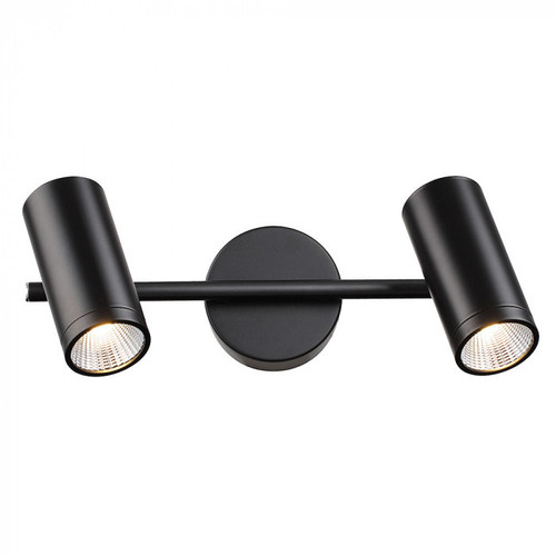 Sophisticated Black LED Spotlights On Black Bar 3000K