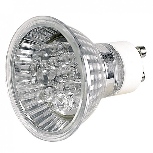 GU10 LED Globe In Clear Glass 1W 4000K 51lm