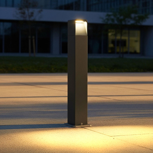 Bollard Light Grey Alumium 80cm 240V Tri-CCT 13W 236lm IP65
