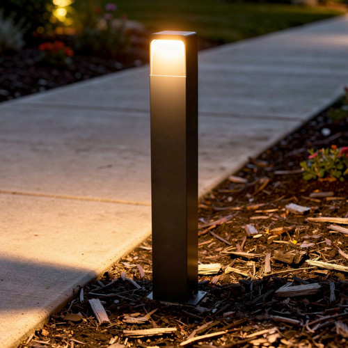 Bollard Light Grey Alumium 80cm 240V Tri-CCT 13W 236lm IP65