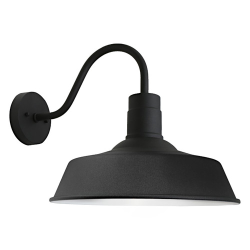 Outdoor Wall Light Oversize 36cm Black 60W E27 IP44