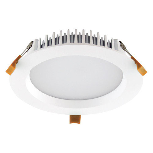 20W LED 1800lm Downlight Dimmable IP44 Tri Colour Temp 190mm In White
