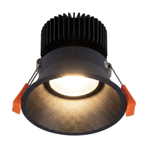 Dimmable LED Downlight Tri Colour 12W 1289lm 100mm Black 5Y warranty