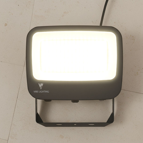 LED Floodlight Black Aluminium Tri-CCT 100W/70W/50W Adjustable 13000lm IP65 IK08