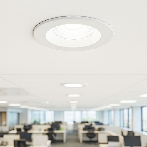 LED Downlight White Aluminium 10W Tri-CCT 980lm Dimmable IP65