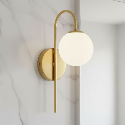 Wall Vanity Light Modern Style Satin Brass G9 4W IP44 12cm