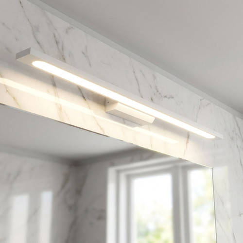 LED Vanity Light White Metal 86cm 4000K 20W 1685lm Dimmable