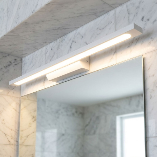 LED Vanity Light White Metal 54cm 4000K 12W 1030lm Dimmable