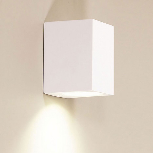Down Wall Light White Aluminium GU10 35W IP54