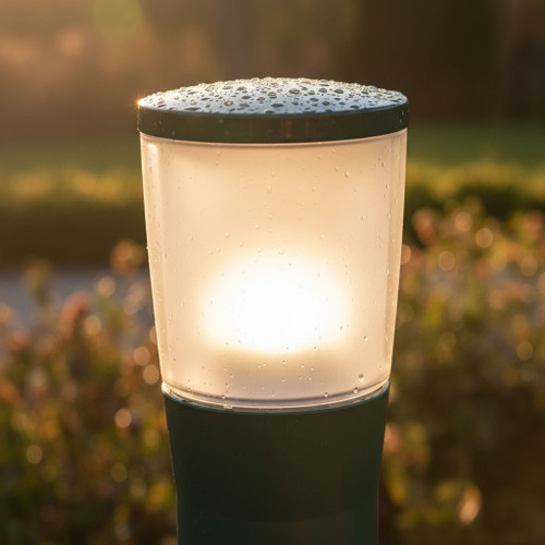 Bollard Head Light Green Aluminium Opal E27 25W IP54