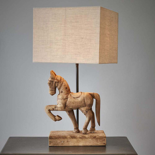Table Lamp Dark Natural Iron Sculpture E27 Base Only