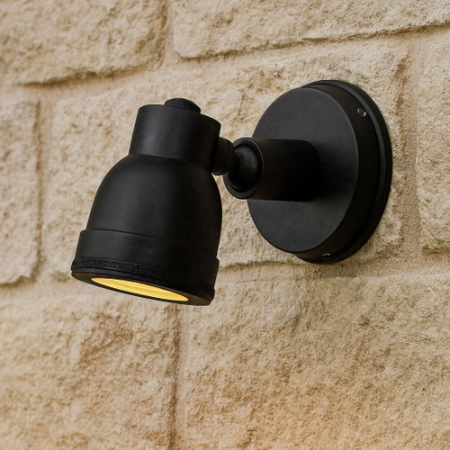 Wall Light Black Rotatable Head GU10 40W IP54
