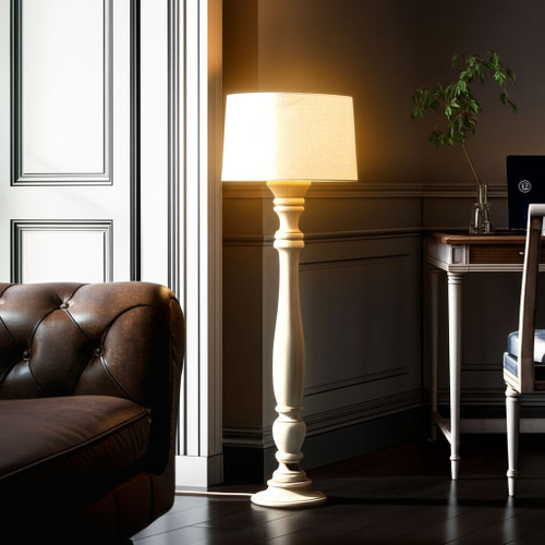 Floor Lamp Light Natural Timber 125cm E27 40W Base Only