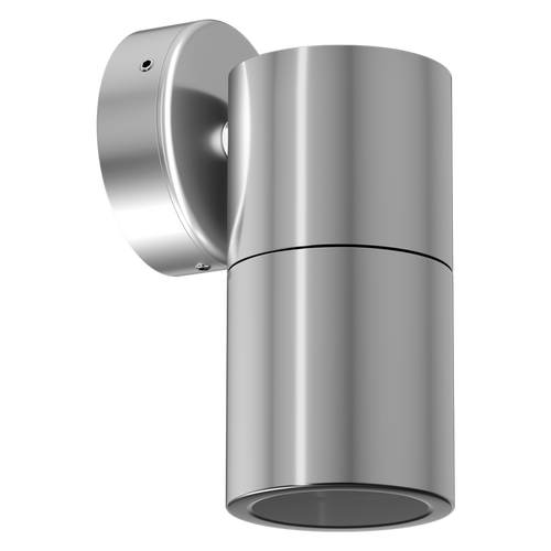 Down Wall Light Silver GU10 6W Tri-CCT 550lm IP65 240V