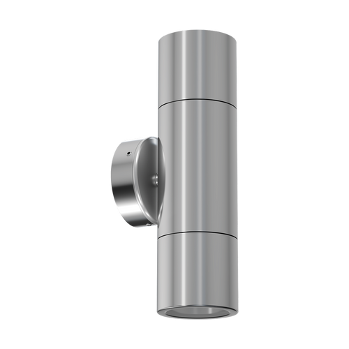 Up Down Light Silver Aluminium GU10 6W Tri-CCT 550lm IP65 240V