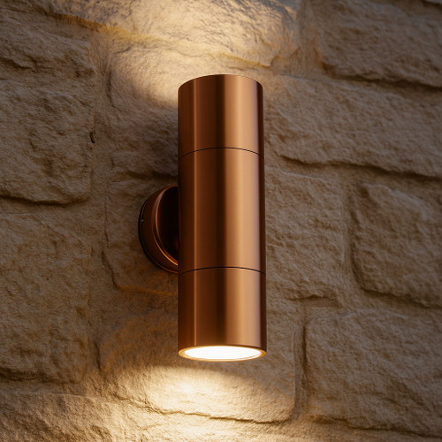 Up Down Light Copper GU10 6W Tri-CCT 550lm IP65 240V