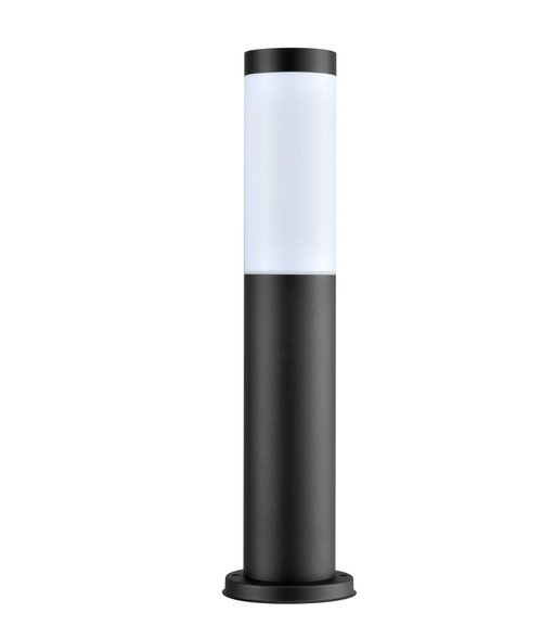 Bollard Light Black Stainless Steel E27 18W 240V IP44 45cm Commercial Grade