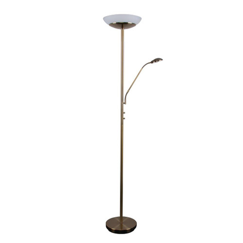 Mother and Child Floor Lamp Brass 3000K 1650lm/400lm 18W/5W