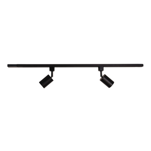 Track Light Black Single Circuit 2 Light 5W GU10 4000K 350lm