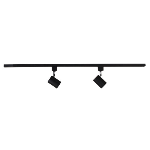 Track Light Black Single Circuit 2 Light 7W GU10 4000K 580lm