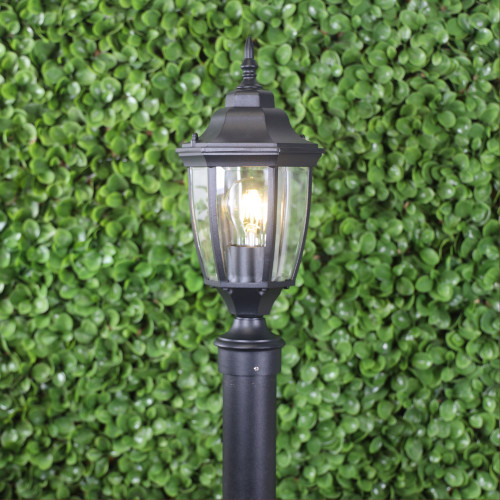 Post Top Light Black 37cm E27 60W IP44
