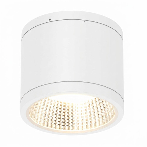 LED Downlight White Aluminium 25W Tri-CCT 2400lm IP65 Surface Mounted