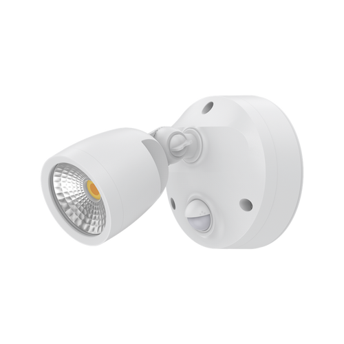 LED Spotlight White 10W Tri-CCT 1050lm 240V IP65 With Sensor Marine Grade