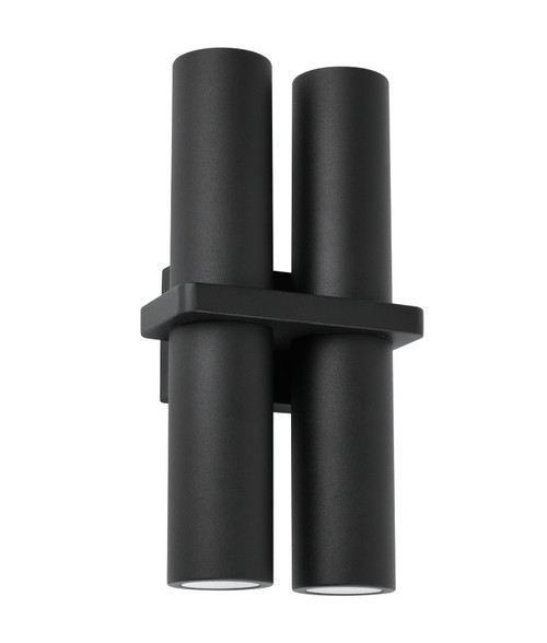 Up Down Light Double Black GU10 35W IP65 30cm