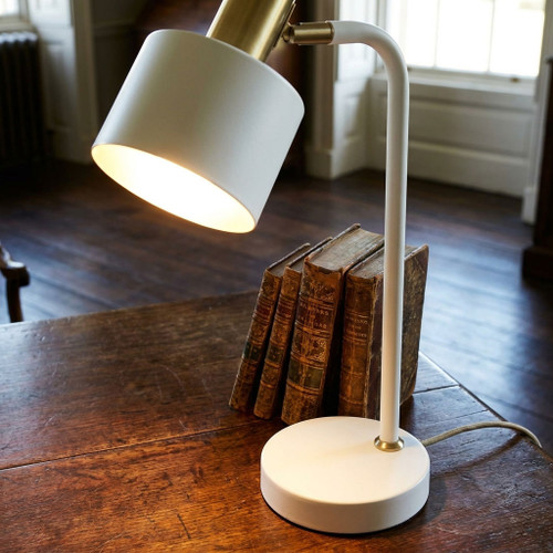 Desk Lamp White E27 60W Adjustable