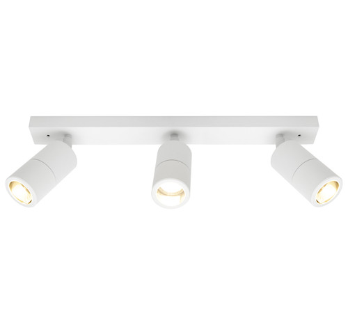 Ceiling Spotlight White 3 Light GU10 35W IP44 56cm