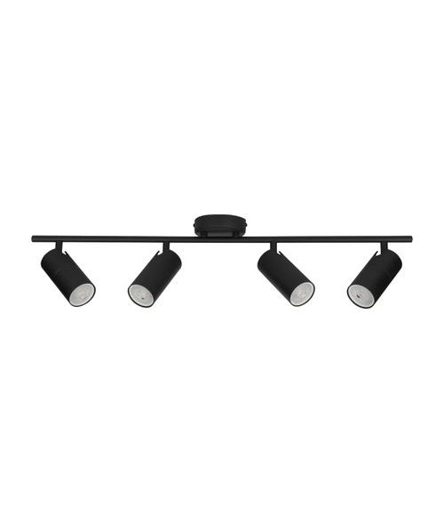 Ceiling Spotlight Black 4 Head Adjustable GU10 50W 70cm
