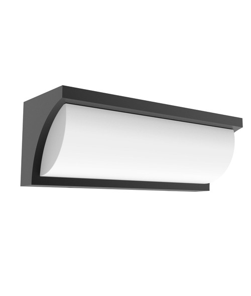 LED Wall Light Grey 240V 13W Tri-CCT 1040lm IP65 Non-Dimmable