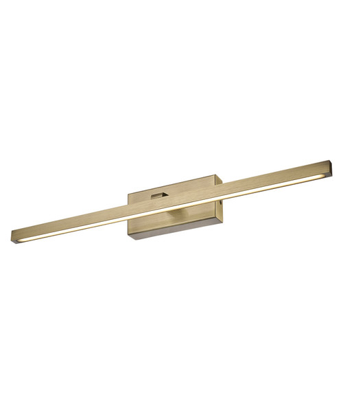 LED Vanity Light Brass Aluminium 53cm Tri-CCT 12W 1150lm Dimmable IP44