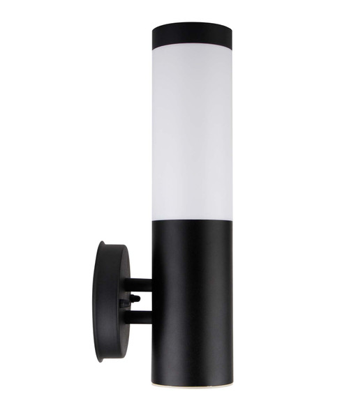 Wall Light Black Stainless Steel Opal E27 18W IP44