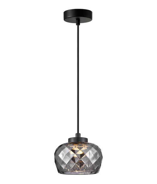 LED Pendant Light Black Glass 5W Tri-CCT 182lm