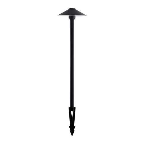 Spike Light Black 20cm Head 61cm Post 12V 4W Tri-CCT 350lm IP65