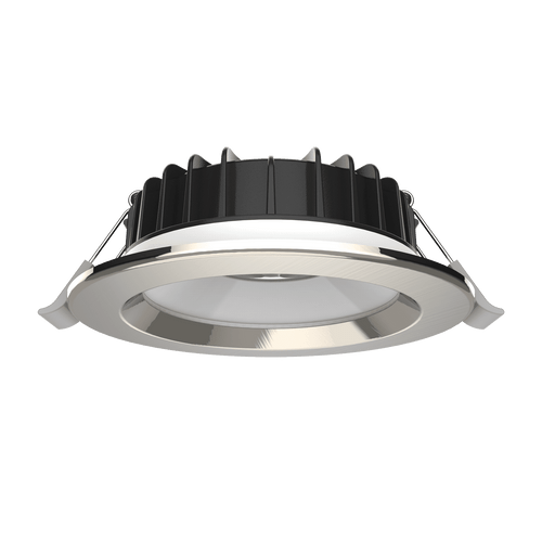 LED Downlight Chrome 40mm x 114mm Tri-CCT 8W 900lm IP44 IK05