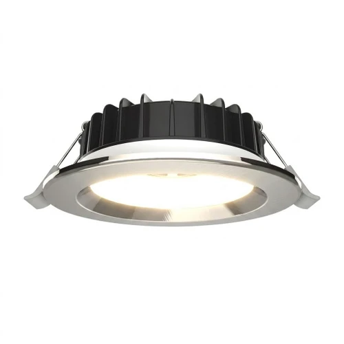 LED Downlight Chrome 40mm x 114mm Tri-CCT 8W 900lm IP44 IK05