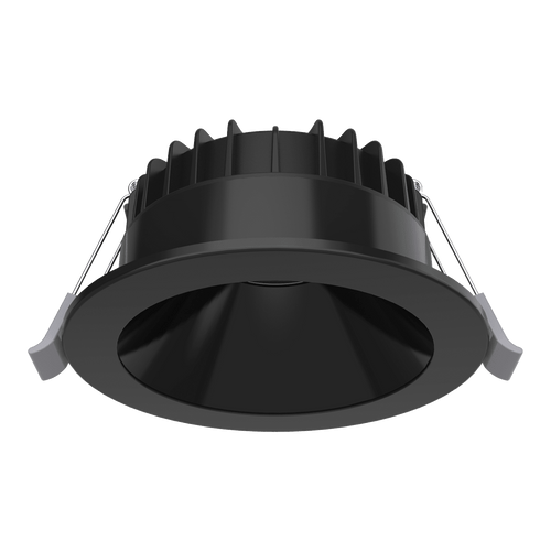 LED Downlight Black 56mm x 114mm Tri-CCT 8W 900lm IP44 IK05